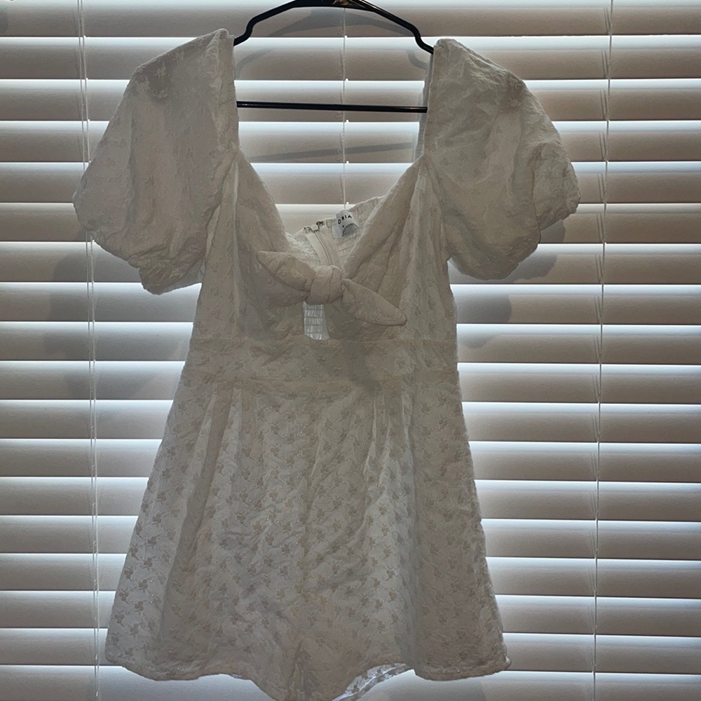 Dainty white romper